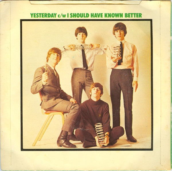 The Beatles : Yesterday c/w I Should Have Known Better (7", Single, Bla)