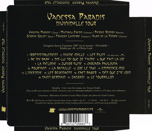 Vanessa Paradis : Divinidylle Tour (CD, Album, Enh)