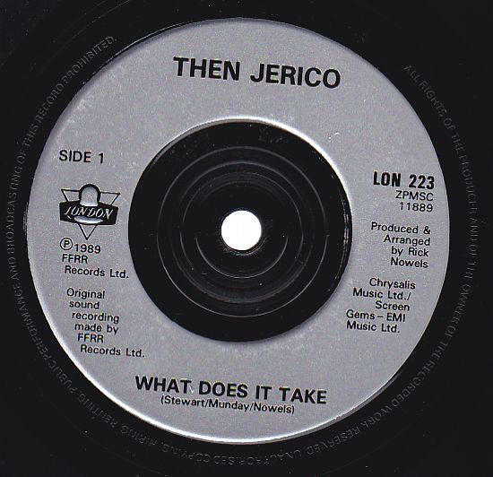 Then Jerico : What Does It Take? (7", Single)