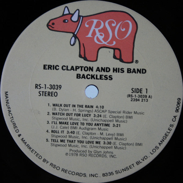 Eric Clapton : Backless (LP, Album, Ter)