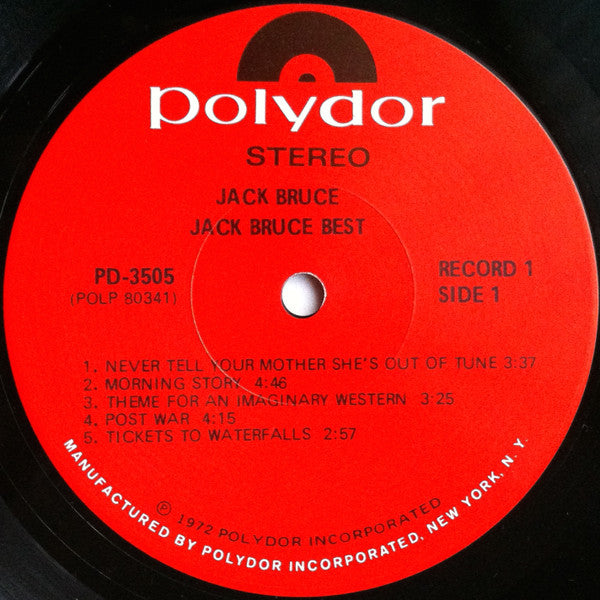 Jack Bruce : At His Best (2xLP, Comp, Scr)