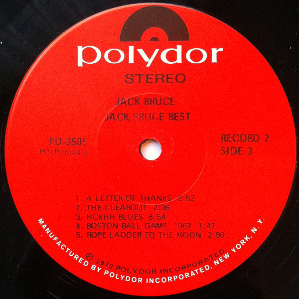 Jack Bruce : At His Best (2xLP, Comp, Scr)