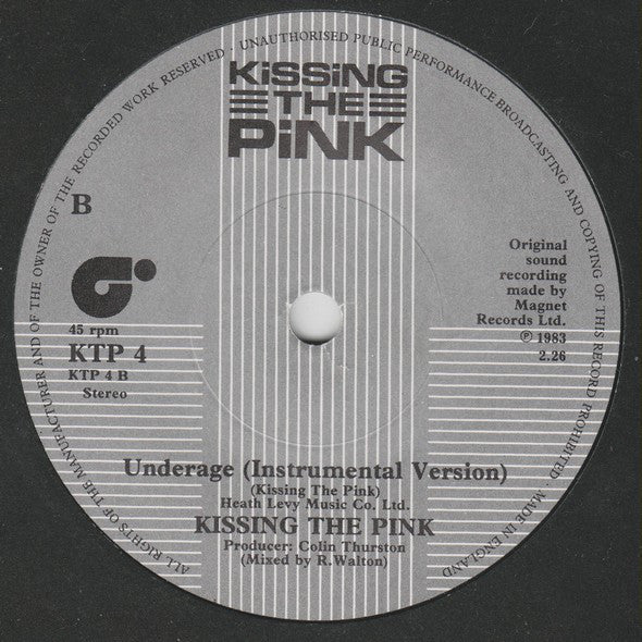 Kissing The Pink : Love Lasts Forever (7", Single)