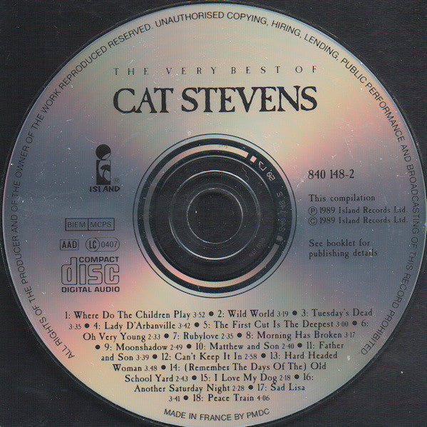 Cat Stevens : The Very Best Of Cat Stevens (CD, Comp, RE)