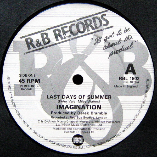 Imagination : Last Days Of Summer (12", Single)