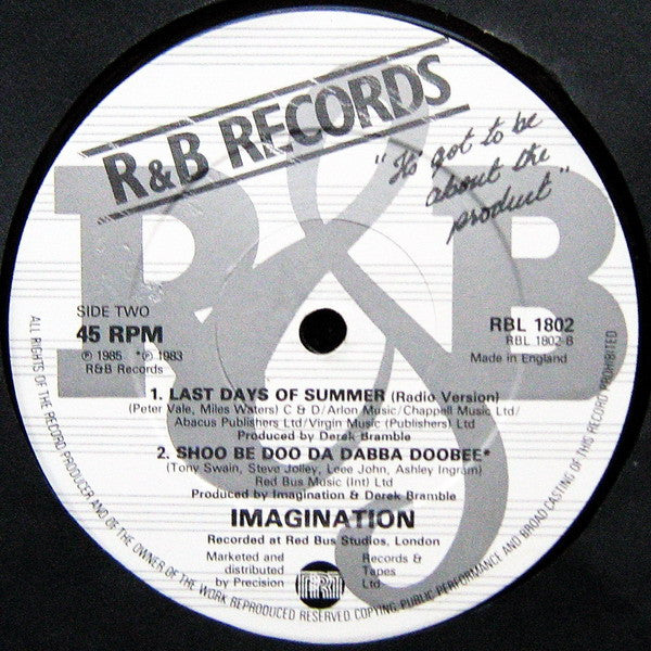 Imagination : Last Days Of Summer (12", Single)