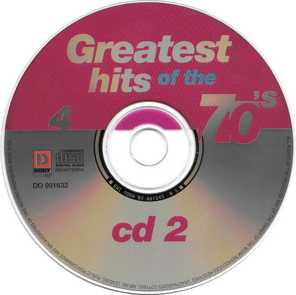 Various : Greatest Hits Of The 70's 4 (2xCD, Comp)