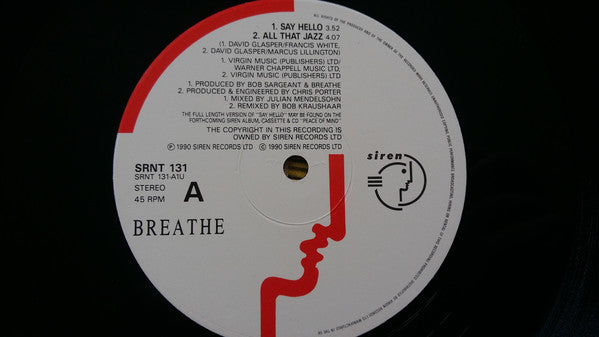Breathe (3) : Say Hello (12")