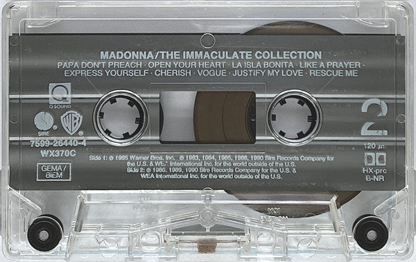 Madonna : The Immaculate Collection (Cass, Album, Comp, Dol)