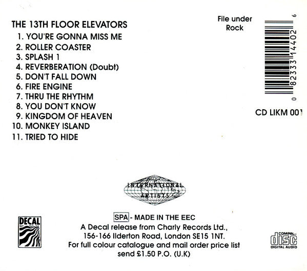 The 13th Floor Elevators* : The Psychedelic Sounds Of The 13th Floor Elevators (CD, Album, RE, MPO)