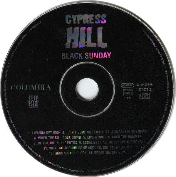 Cypress Hill : Black Sunday (CD, Album, RE)