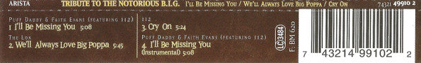 Puff Daddy & Faith Evans / The Lox / 112 : Tribute To The Notorious B.I.G. (CD, Single)