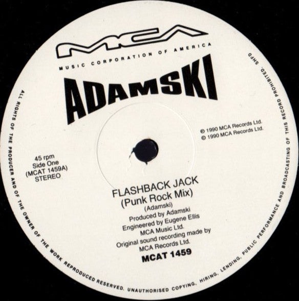Adamski : Flashback Jack (12")
