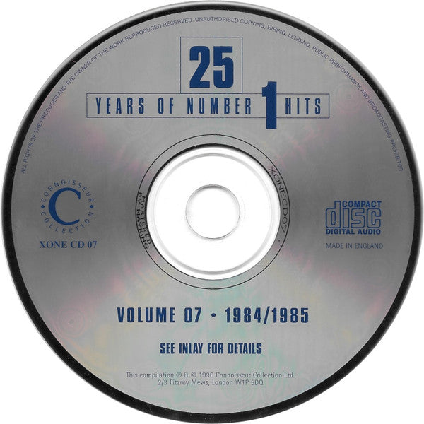 Various : 25 Years Of Number 1 Hits Volume 07 - 1984/1985 (CD, Comp, RE)