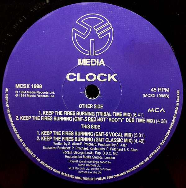 Clock : Keep The Fires Burning (12")