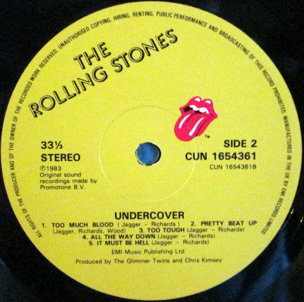 The Rolling Stones : Undercover (LP, Album, RE)