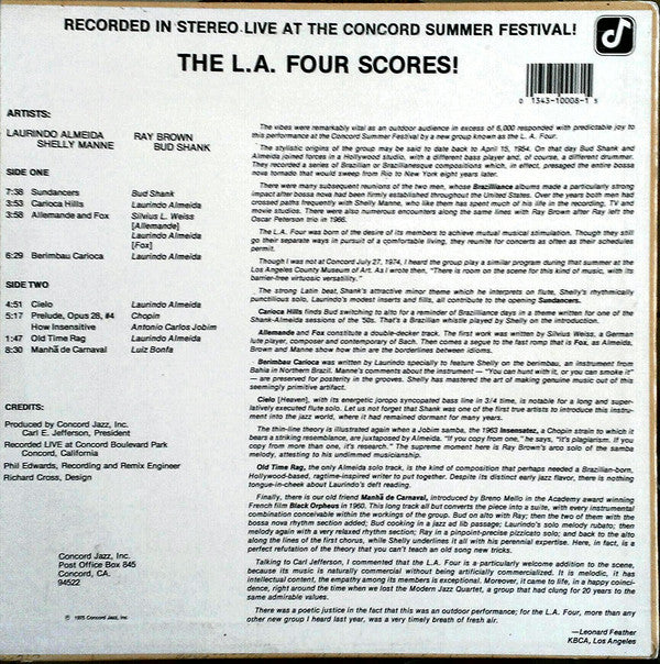 The L.A. Four* : The L.A. Four Scores! (LP, Album, RE)