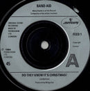 Band Aid : Do They Know It's Christmas? (7", Single, Sil)