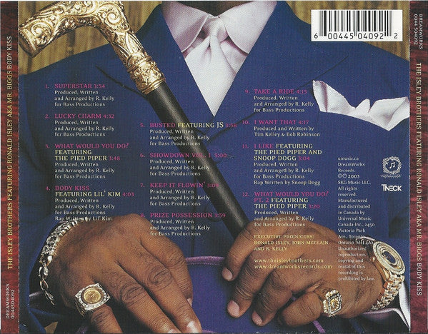 The Isley Brothers Featuring Ronald Isley AKA Mr. Biggs (6) : Body Kiss (CD, Album)