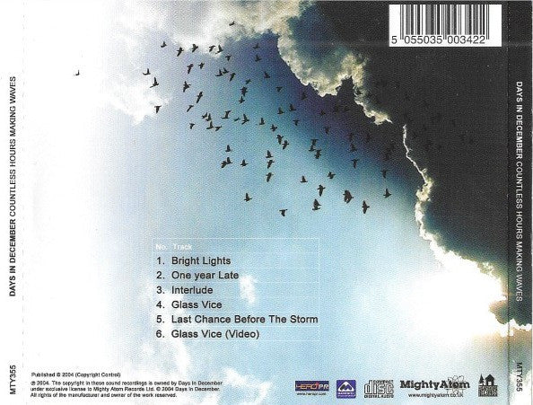 Days In December (2) : Countless Hours Making Waves (CD, EP, Enh)
