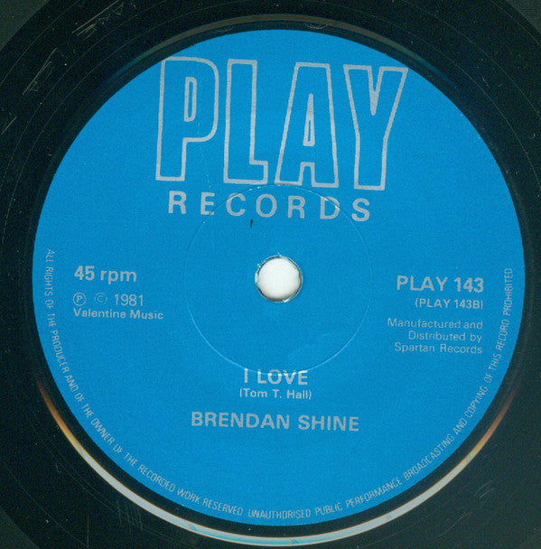 Brendan Shine : Pub Crawl (7")