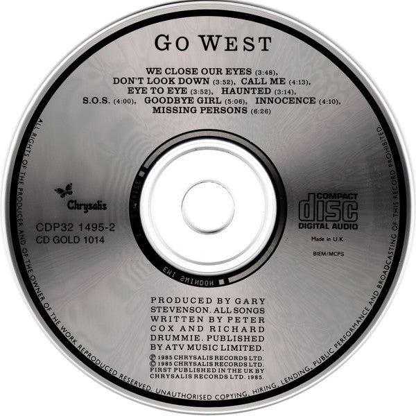 Go West : Go West (CD, Album, RE)