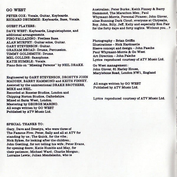 Go West : Go West (CD, Album, RE)