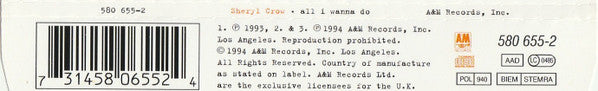 Sheryl Crow : All I Wanna Do (CD, Single)