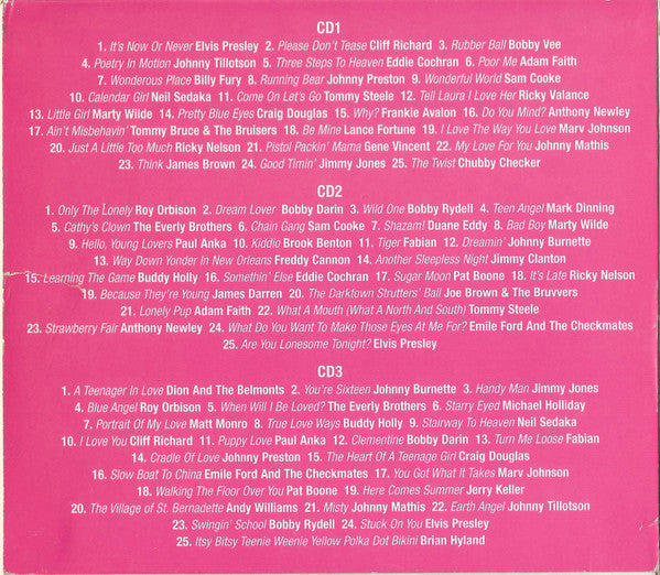 Various : Lemon Popsicle And Strawberry Milkshakes  Rock & Roll Heartthrobs (3xCD, Comp + Box)