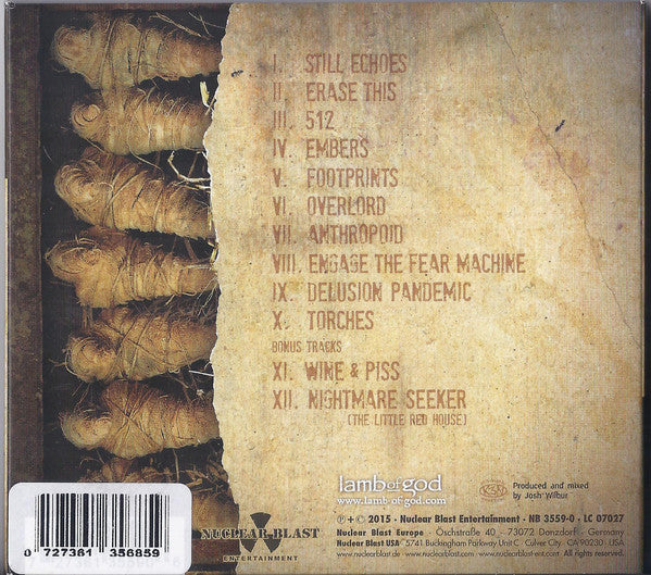 Lamb Of God : VII: Sturm Und Drang (CD, Album, Ltd, Dig)