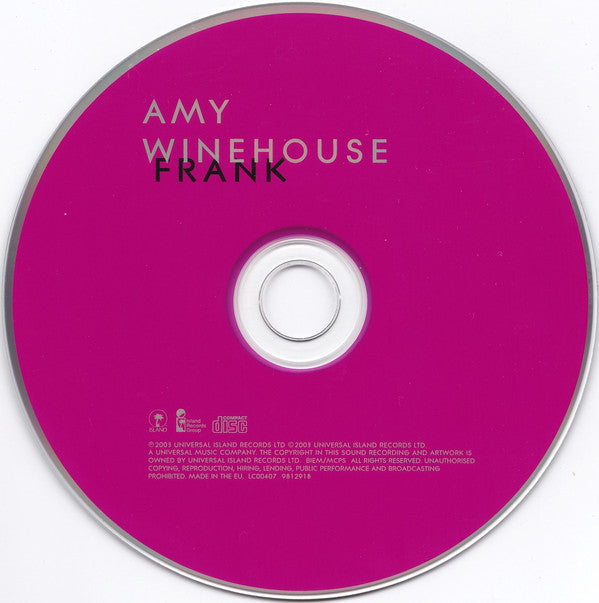 Amy Winehouse : Frank (CD, Album, Dis)