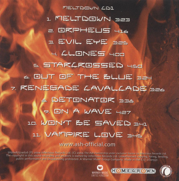 Ash : Meltdown (2xCD, Album, Ltd, S/Edition, Cle)