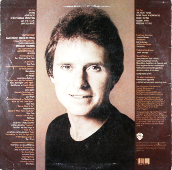 Gary Wright : The Right Place (LP, Album, Jac)