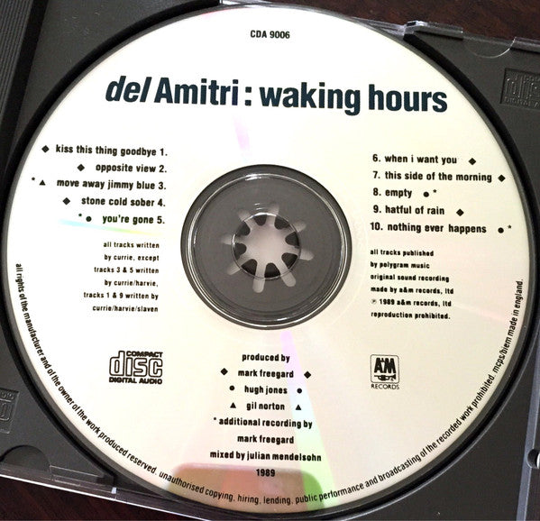 Del Amitri : Waking Hours (CD, Album, RP)