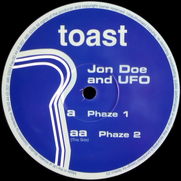 Jon Doe And UFO : Phaze 1 / Phaze 2 (12")