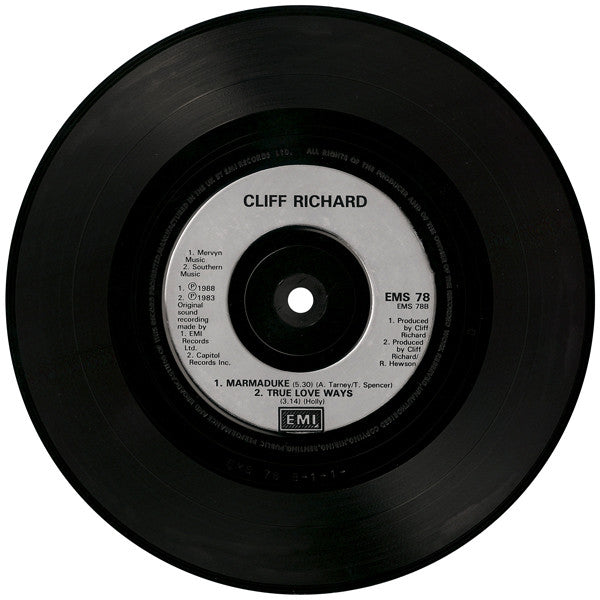 Cliff Richard : Mistletoe & Wine (7", Single, Ltd, Sil)