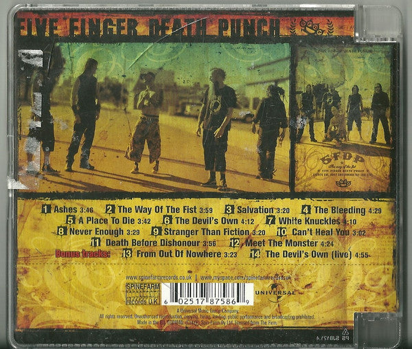 Five Finger Death Punch : The Way Of The Fist (CD, Album, Sup)