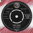 Jim Reeves : Adios Amigo (7", Single, 4 P)