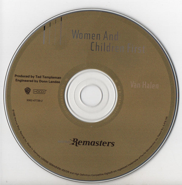 Van Halen : Women And Children First (HDCD, Album, RE, RM)