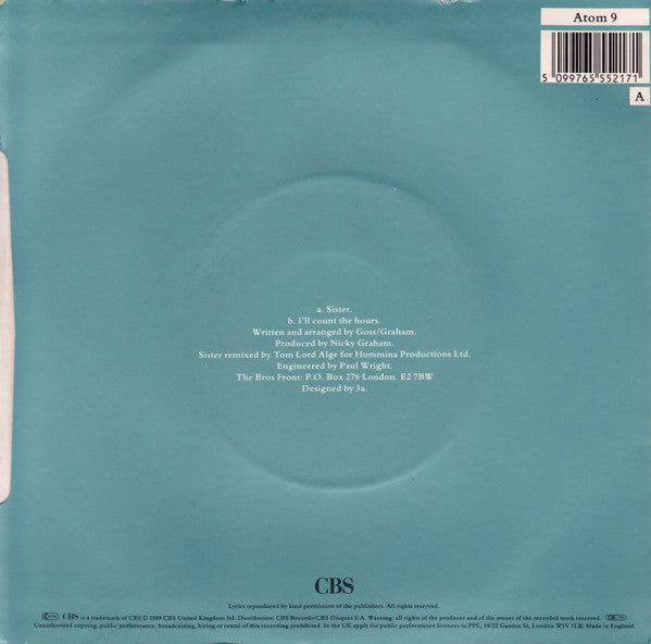 Bros : Sister (7", Single, Emb)