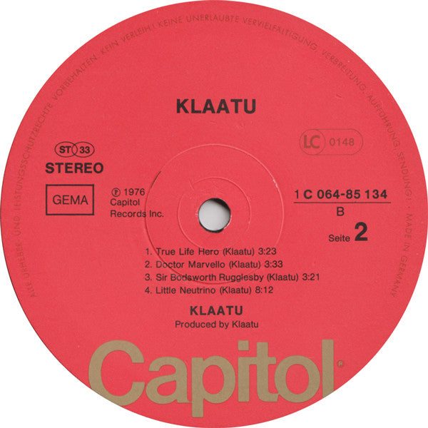 Klaatu : Klaatu (LP, Album)