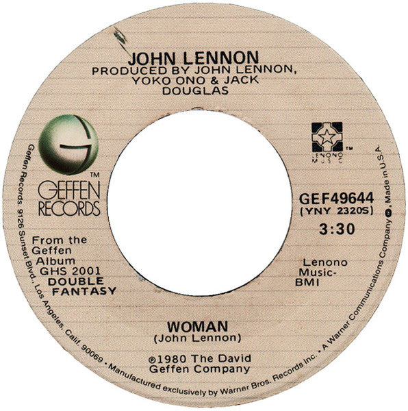 John Lennon : Woman (7", Single, Jac)