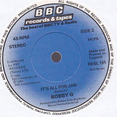 Bobby G : Big Deal (7", Single)