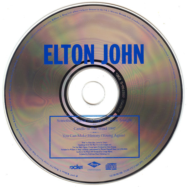 Elton John : Something About The Way You Look Tonight / Candle In The Wind 1997 (CD, Single)