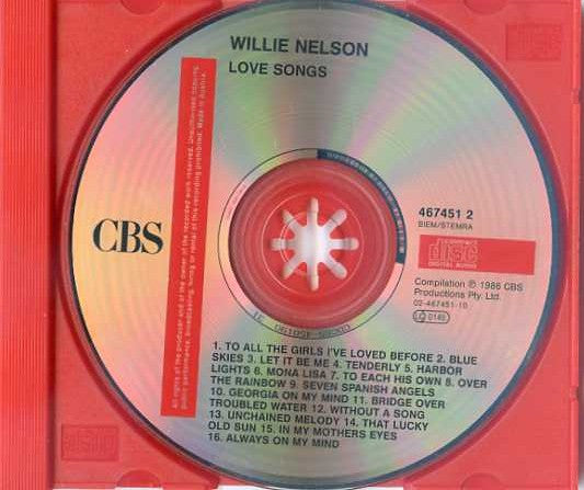 Willie Nelson : Love Songs (CD, Comp, RE)