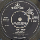 Dev Douglas : I Don't Know / How Does It Feel  (7", Mono)