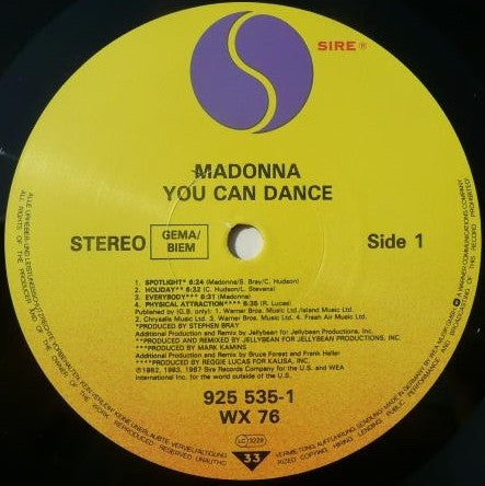 Madonna : You Can Dance (LP, Comp, Mixed, Obi)