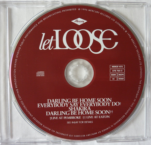 Let Loose : Darling Be Home Soon (CD, Single, CD2)