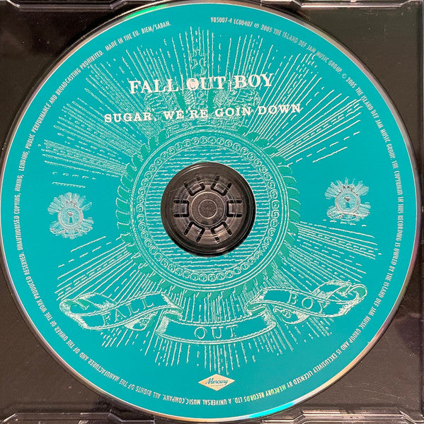 Fall Out Boy : Sugar, We're Goin Down (CD, Single)