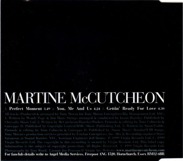 Martine McCutcheon : Perfect Moment (CD, Single, Promo)